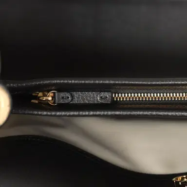 Chanel Chanel Medium "Urban Essential" East West Shopping Tote Black Grained Calfskin and Beige Suede Gold Hardware | Thumbnail 8 Chanel Chanel Medium "Urban Essential" East West Shopping Tote Black Grained Calfskin and Beige Suede Gold Hardware | Thumbnail 8