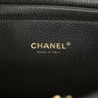 Chanel Chanel Medium "Urban Essential" East West Shopping Tote Black Grained Calfskin and Beige Suede Gold Hardware | Thumbnail 10 Chanel Chanel Medium "Urban Essential" East West Shopping Tote Black Grained Calfskin and Beige Suede Gold Hardware | Thumbnail 10