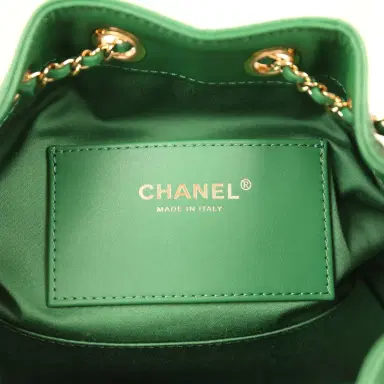 Chanel Chanel Mini 25 Hobo Bag Green Caviar Gold Hardware | Thumbnail 9 Chanel Chanel Mini 25 Hobo Bag Green Caviar Gold Hardware | Thumbnail 9