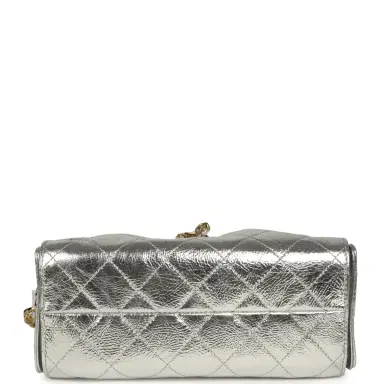 Chanel Chanel Mini 25 Hobo Bag Metallic Silver Caviar Gold Hardware | Thumbnail 6 Chanel Chanel Mini 25 Hobo Bag Metallic Silver Caviar Gold Hardware | Thumbnail 6