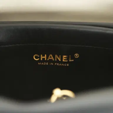 Chanel Chanel Small "Urban Essential" East West Shopping Tote Black Calfskin and Blue Denim Gold Hardware | Thumbnail 10 Chanel Chanel Small "Urban Essential" East West Shopping Tote Black Calfskin and Blue Denim Gold Hardware | Thumbnail 10