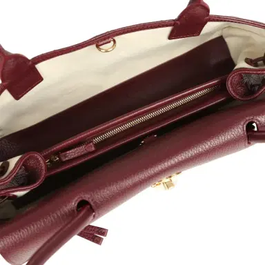 Chanel Chanel Small "Urban Essential" East West Shopping Tote Dark Burgundy Caviar Gold Hardware | Thumbnail 7 Chanel Chanel Small "Urban Essential" East West Shopping Tote Dark Burgundy Caviar Gold Hardware | Thumbnail 7