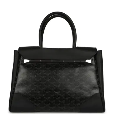 goyard Goyard Saigon Tote "Charismatic Chevron" Jet Black Multicolored Goyardine Canvas Palladium Hardware | Thumbnail 4 goyard Goyard Saigon Tote "Charismatic Chevron" Jet Black Multicolored Goyardine Canvas Palladium Hardware | Thumbnail 4