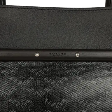 goyard Goyard Saigon Tote "Charismatic Chevron" Jet Black Multicolored Goyardine Canvas Palladium Hardware | Thumbnail 7 goyard Goyard Saigon Tote "Charismatic Chevron" Jet Black Multicolored Goyardine Canvas Palladium Hardware | Thumbnail 7