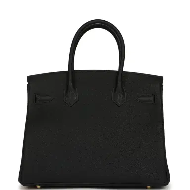 HERMÈS Hermes Birkin 30 Black Togo Gold Hardware | Thumbnail 4 HERMÈS Hermes Birkin 30 Black Togo Gold Hardware | Thumbnail 4