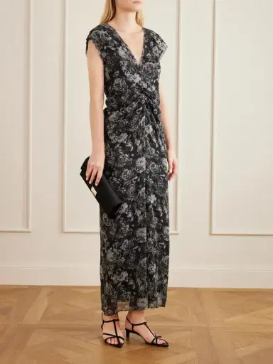 Tove Luana Floral-print Ruched Silk Maxi Dress | Thumbnail 2 Tove Luana Floral-print Ruched Silk Maxi Dress | Thumbnail 2