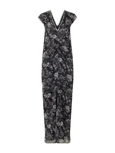 Tove Luana Floral-print Ruched Silk Maxi Dress | Thumbnail 1 Tove Luana Floral-print Ruched Silk Maxi Dress | Thumbnail 1