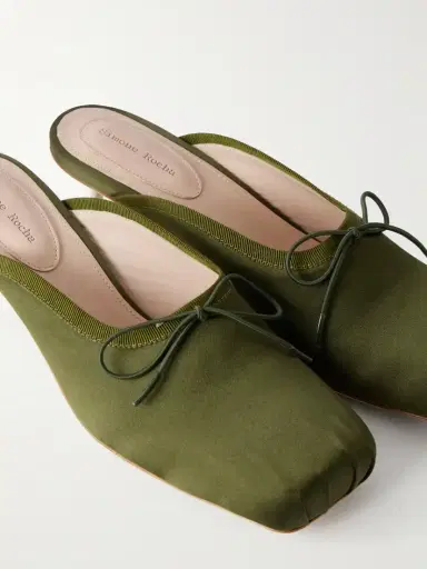 Simone Rocha Pointe Bow-detailed Satin Pumps | Thumbnail 5 Simone Rocha Pointe Bow-detailed Satin Pumps | Thumbnail 5