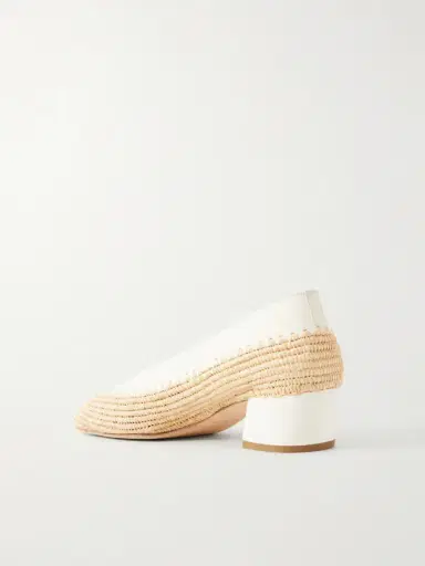 Gabriela Hearst Strength 40 Suede-trimmed Raffia Pumps | Thumbnail 3 Gabriela Hearst Strength 40 Suede-trimmed Raffia Pumps | Thumbnail 3