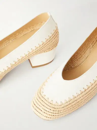 Gabriela Hearst Strength 40 Suede-trimmed Raffia Pumps | Thumbnail 5 Gabriela Hearst Strength 40 Suede-trimmed Raffia Pumps | Thumbnail 5