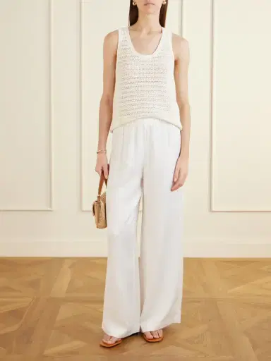 Anine Bing Arie Open-knit Cotton-blend Tank | Thumbnail 2 Anine Bing Arie Open-knit Cotton-blend Tank | Thumbnail 2