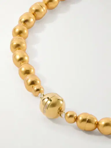 Julietta Mykonos Gold-plated Beaded Necklace | Thumbnail 3 Julietta Mykonos Gold-plated Beaded Necklace | Thumbnail 3