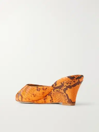 Jamie Haller The Kit Snake-effect Leather Mules | Thumbnail 3 Jamie Haller The Kit Snake-effect Leather Mules | Thumbnail 3