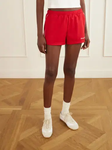 Sporty & Rich Logo-embroidered Jersey Shorts | Thumbnail 3 Sporty & Rich Logo-embroidered Jersey Shorts | Thumbnail 3