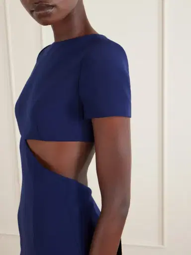 Carolina Herrera Bow-embellished Cut-out Crepe Midi Dress | Thumbnail 4 Carolina Herrera Bow-embellished Cut-out Crepe Midi Dress | Thumbnail 4