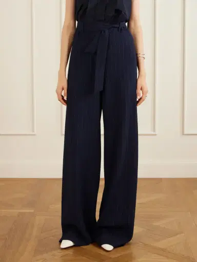 Max Mara Striped Seersucker Virgin Wool-blend Pants | Thumbnail 3 Max Mara Striped Seersucker Virgin Wool-blend Pants | Thumbnail 3
