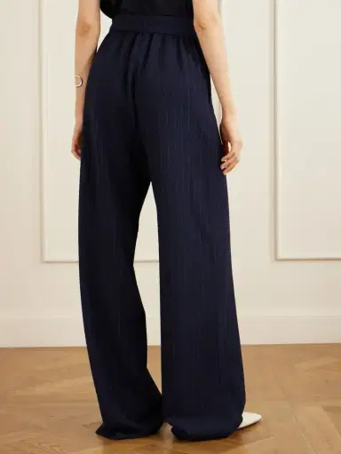 Max Mara Striped Seersucker Virgin Wool-blend Pants | Thumbnail 4 Max Mara Striped Seersucker Virgin Wool-blend Pants | Thumbnail 4