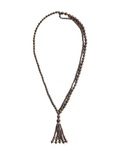 Le Sundial Venice Opera Tasseled Sterling Silver Bronzite Necklace | Thumbnail 1 Le Sundial Venice Opera Tasseled Sterling Silver Bronzite Necklace | Thumbnail 1