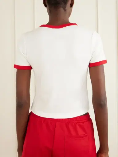 Sporty & Rich Printed Cotton-jersey T-shirt | Thumbnail 4 Sporty & Rich Printed Cotton-jersey T-shirt | Thumbnail 4