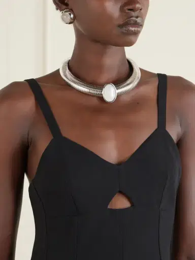 Julietta Opyum Rhodium-plated Moonstone Necklace | Thumbnail 2 Julietta Opyum Rhodium-plated Moonstone Necklace | Thumbnail 2