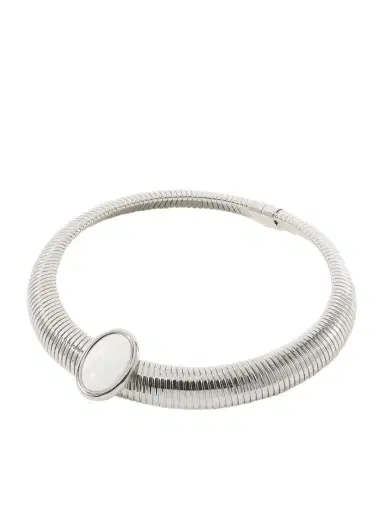 Julietta Opyum Rhodium-plated Moonstone Necklace | Thumbnail 1 Julietta Opyum Rhodium-plated Moonstone Necklace | Thumbnail 1