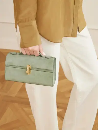 Savette Symmetry Pochette Suede Tote | Thumbnail 2 Savette Symmetry Pochette Suede Tote | Thumbnail 2
