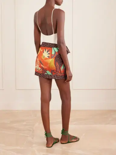 Etro Printed Cotton-voile Mini Wrap Skirt | Thumbnail 3 Etro Printed Cotton-voile Mini Wrap Skirt | Thumbnail 3