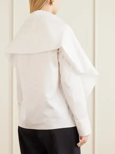 Tove Nia Scarf-detailed Cotton-poplin Shirt | Thumbnail 4 Tove Nia Scarf-detailed Cotton-poplin Shirt | Thumbnail 4
