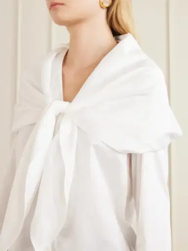 Tove Nia Scarf-detailed Cotton-poplin Shirt | Thumbnail 5 Tove Nia Scarf-detailed Cotton-poplin Shirt | Thumbnail 5