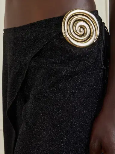 Oséree Lumiere Embellished Lurex Wide-leg Pareo Pants | Thumbnail 4 Oséree Lumiere Embellished Lurex Wide-leg Pareo Pants | Thumbnail 4