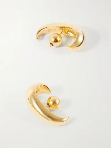 Sophie Buhai Noodle Gold-toned Sterling Silver Earrings | Thumbnail 3 Sophie Buhai Noodle Gold-toned Sterling Silver Earrings | Thumbnail 3