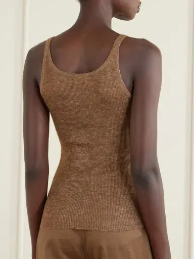 Gabriela Hearst Cinxia Ribbed Cashmere, Silk And Hemp-blend Tank | Thumbnail 4 Gabriela Hearst Cinxia Ribbed Cashmere, Silk And Hemp-blend Tank | Thumbnail 4