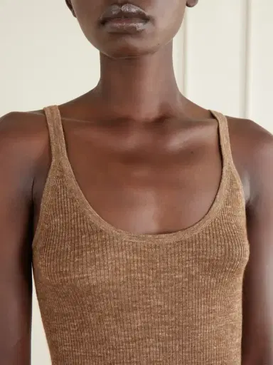 Gabriela Hearst Cinxia Ribbed Cashmere, Silk And Hemp-blend Tank | Thumbnail 5 Gabriela Hearst Cinxia Ribbed Cashmere, Silk And Hemp-blend Tank | Thumbnail 5