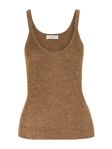 Gabriela Hearst Cinxia Ribbed Cashmere, Silk And Hemp-blend Tank | Thumbnail 1 Gabriela Hearst Cinxia Ribbed Cashmere, Silk And Hemp-blend Tank | Thumbnail 1