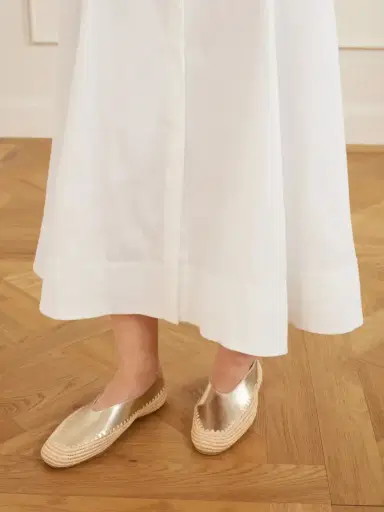 Gabriela Hearst Strength Suede And Raffia Ballet Flats | Thumbnail 2 Gabriela Hearst Strength Suede And Raffia Ballet Flats | Thumbnail 2