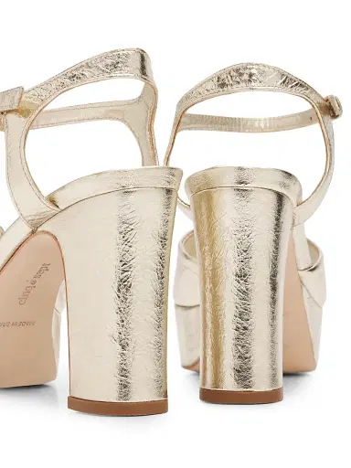 Cinq à Sept Women's Arianna 10MM Leather Platform Sandals - Light Gold - Size 11 | Thumbnail 5 Cinq à Sept Women's Arianna 10MM Leather Platform Sandals - Light Gold - Size 11 | Thumbnail 5