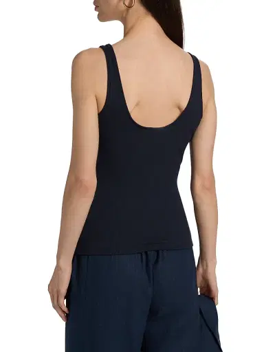 Generation Love Women's Hara Rib-Knit Tank - French Navy - Size Large | Thumbnail 5 Generation Love Women's Hara Rib-Knit Tank - French Navy - Size Large | Thumbnail 5
