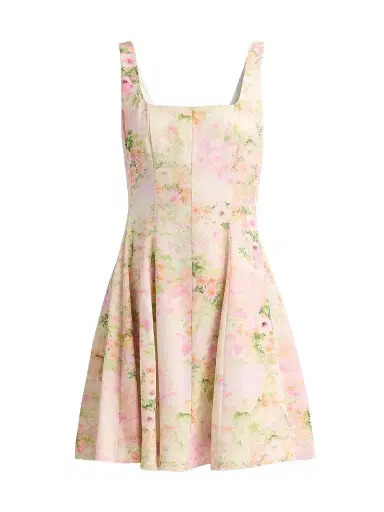 Generation Love Women's Courtney Floral Mini Dress - Rose Cloud | Thumbnail 1 Generation Love Women's Courtney Floral Mini Dress - Rose Cloud | Thumbnail 1