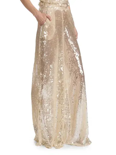 Lapointe Women's Sequined Wide-Leg Pants | Thumbnail 4 Lapointe Women's Sequined Wide-Leg Pants | Thumbnail 4