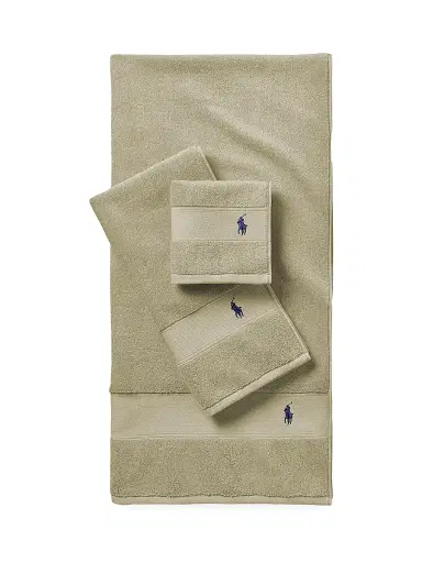 Ralph Lauren Polo Player Cotton Towel Collection - Sage Wash Towel | Thumbnail 3 Ralph Lauren Polo Player Cotton Towel Collection - Sage Wash Towel | Thumbnail 3