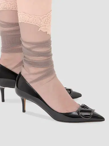 Valentino Garavani Women's VLogo Signature 60MM Patent Leather Pumps - Black - Size 11.5 | Thumbnail 7 Valentino Garavani Women's VLogo Signature 60MM Patent Leather Pumps - Black - Size 11.5 | Thumbnail 7