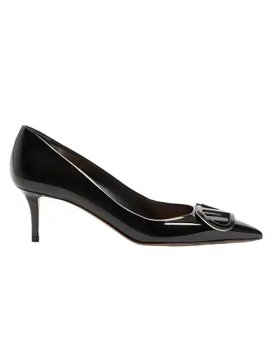 Valentino Garavani Women's VLogo Signature 60MM Patent Leather Pumps - Black - Size 11.5 | Thumbnail 1 Valentino Garavani Women's VLogo Signature 60MM Patent Leather Pumps - Black - Size 11.5 | Thumbnail 1
