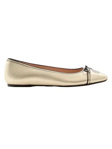 Valentino Garavani Women's VLogo Signature Laminated Nappa 05MM Ballerinas | Thumbnail 1 Valentino Garavani Women's VLogo Signature Laminated Nappa 05MM Ballerinas | Thumbnail 1