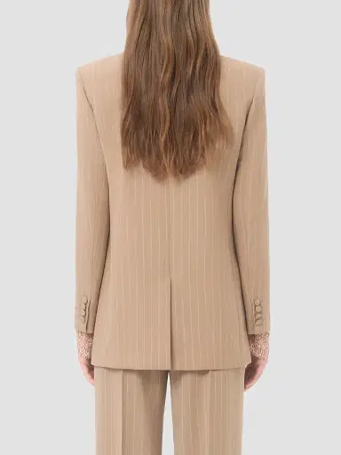 Valentino Garavani Women's Faded Pinstripe Jacket - Beige | Thumbnail 5 Valentino Garavani Women's Faded Pinstripe Jacket - Beige | Thumbnail 5