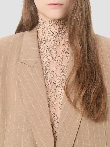 Valentino Garavani Women's Faded Pinstripe Jacket - Beige | Thumbnail 6 Valentino Garavani Women's Faded Pinstripe Jacket - Beige | Thumbnail 6
