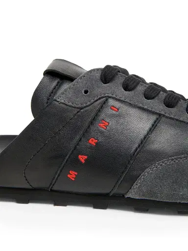 Marni Men's Logo Leather Mules | Thumbnail 5 Marni Men's Logo Leather Mules | Thumbnail 5