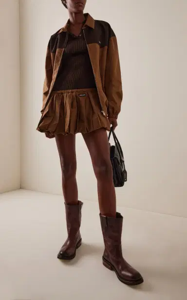 Miu Miu Foule Leather Ankle Boots | Thumbnail 2 Miu Miu Foule Leather Ankle Boots | Thumbnail 2