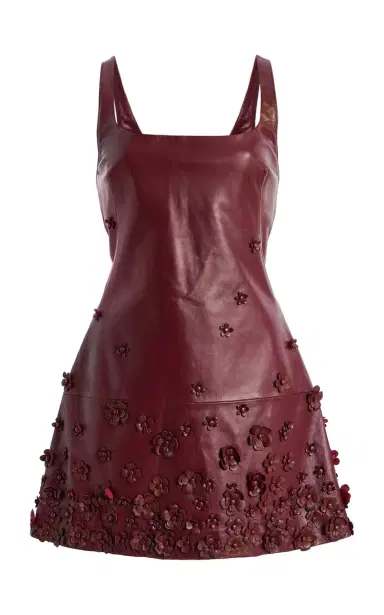 SIMKHAI Talen Embellished Leather Mini Dress | Thumbnail 2 SIMKHAI Talen Embellished Leather Mini Dress | Thumbnail 2