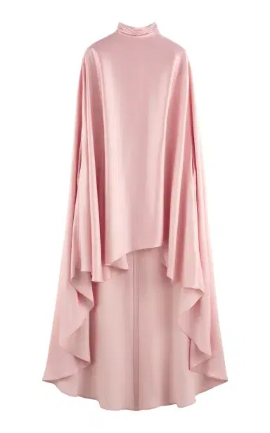 ARAKII Poncho Turtleneck Satin Maxi Dress | Thumbnail 6 ARAKII Poncho Turtleneck Satin Maxi Dress | Thumbnail 6