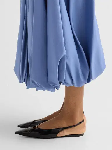 Lela Rose Women's Faille Bubble Midi Dress - Bluebell | Thumbnail 5 Lela Rose Women's Faille Bubble Midi Dress - Bluebell | Thumbnail 5